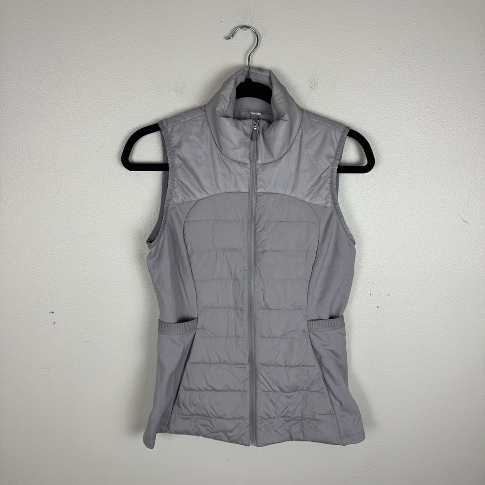 Lululemon Down For It All Vest Womens Size 6 Grey Puffer Running LW4AQLS